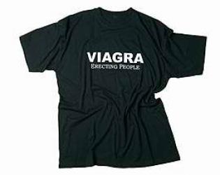 T-Shirt mit Druck "VIAGRA" 